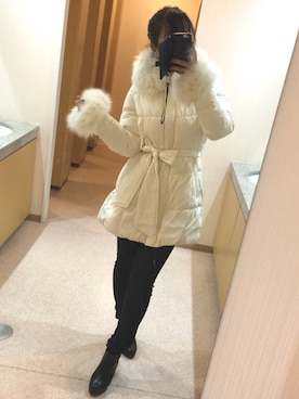 「CECIL McBEE（セシルマクビー）のアイテム（ダウンジャケット/コート）」を使った、Marina【まりーな】さん（レディース・161cm）の冬コーディネート