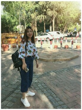 「Forever New（フォーエバーニュー）のアイテム」を使った、Asen Lkrさん（レディース・157cm）の春コーディネート