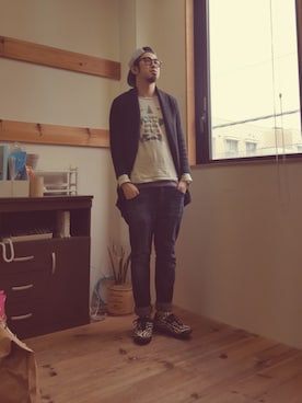 n@oyaさん（メンズ・174cm）の春コーディネート