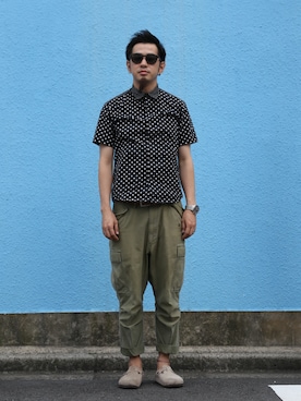 「RED SEAM（レッドシーム）のアイテム」を使った、n@oyaさん（メンズ・174cm）の秋コーディネート