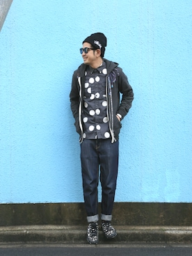 「OAXACA（オアハカ）のアイテム」を使った、n@oyaさん（メンズ・174cm）の春コーディネート