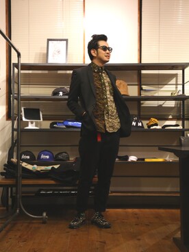 n@oyaさん（メンズ・174cm）の春コーディネート