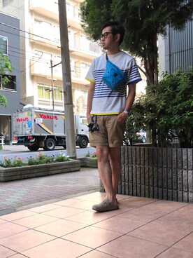 「BALANCE&HARMONY（バランスアンドハーモニー）のアイテム」を使った、n@oyaさん（メンズ・174cm）の夏コーディネート