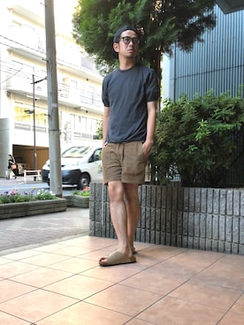 「02DERIV.（ツーディライヴ）のアイテム」を使った、n@oyaさん（メンズ・174cm）の夏コーディネート