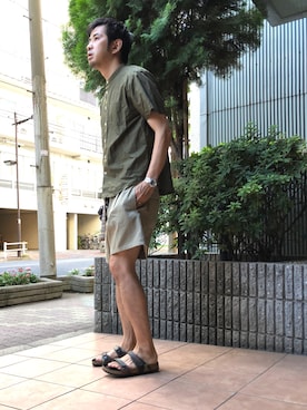 n@oyaさん（メンズ・174cm）の夏コーディネート