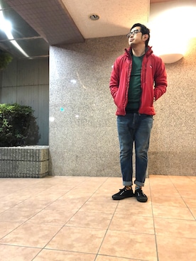 「SALEWA（サレワ）のアイテム」を使った、n@oyaさん（メンズ・174cm）の冬コーディネート