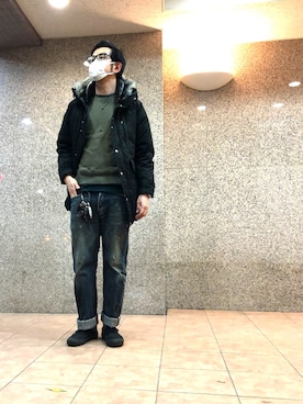 n@oyaさん（メンズ・174cm）の冬コーディネート