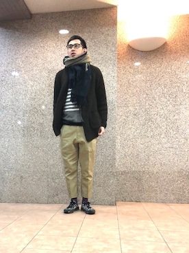 n@oyaさん（メンズ・174cm）の冬コーディネート