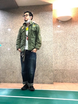 n@oyaさん（メンズ・174cm）の春コーディネート