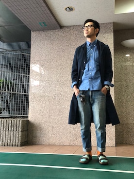 「RED KAP（レッドキャップ）のアイテム（ジャケット/アウター）」を使った、n@oyaさん（メンズ・174cm）の春コーディネート