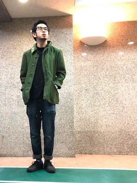 「lot holon（ロットホロン）のアイテム（Tシャツ/カットソー）」を使った、n@oyaさん（メンズ・174cm）の春コーディネート