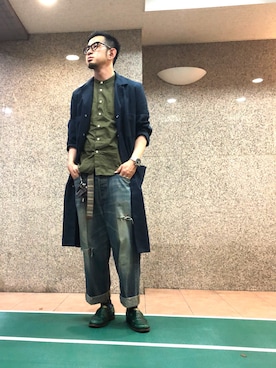 「RED KAP（レッドキャップ）のアイテム（ジャケット/アウター）」を使った、n@oyaさん（メンズ・174cm）の夏コーディネート