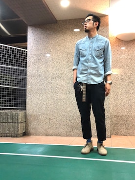 n@oyaさん（メンズ・175cm）の夏コーディネート