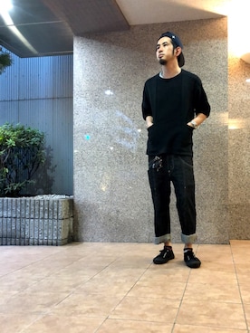 「Subciety（サブサエティ）のアイテム（帽子）」を使った、n@oyaさん（メンズ・174cm）の夏コーディネート
