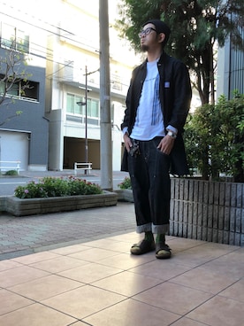 「Nuggets（ナゲッツ）のアイテム」を使った、n@oyaさん（メンズ・174cm）の秋コーディネート