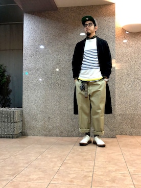 「Mr. BATHING APE（ミスターベイシングエイプ）のアイテム」を使った、n@oyaさん（メンズ・174cm）の秋コーディネート