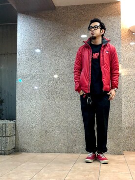 「TOPMAN（トップマン）のアイテム（トップス）」を使った、n@oyaさん（メンズ・174cm）の冬コーディネート