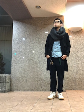 n@oyaさん（メンズ・174cm）の冬コーディネート