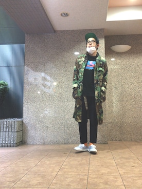 「HiLDK（ハイエルディーケー）のアイテム」を使った、n@oyaさん（メンズ・174cm）の春コーディネート