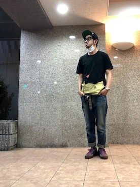 「HiLDK（ハイエルディーケー）のアイテム」を使った、n@oyaさん（メンズ・174cm）の夏コーディネート