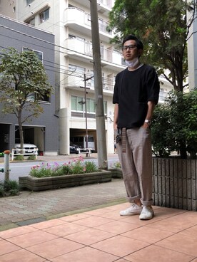 n@oyaさん（メンズ・174cm）の夏コーディネート