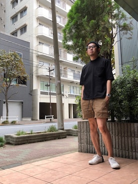 「MR.GENTLEMAN（ミスタージェントルマン）のアイテム（パンツ）」を使った、n@oyaさん（メンズ・174cm）の秋コーディネート