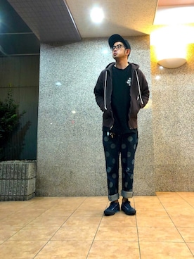 「WISM（ウィズム）のアイテム」を使った、n@oyaさん（メンズ・174cm）の秋コーディネート
