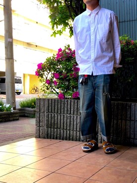 「ELATE（イレイト）のアイテム」を使った、n@oyaさん（メンズ・174cm）の春コーディネート