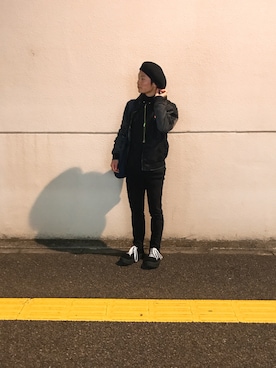 「GAP（ギャップ）のアイテム（MA-1）」を使った、しゅんさん（メンズ・171cm）の冬コーディネート