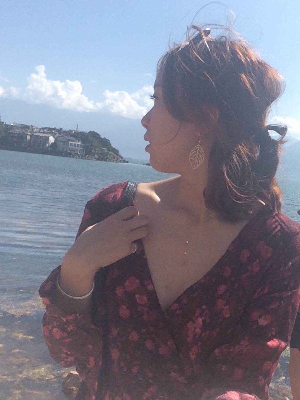 「SEA」｜「FREE PEOPLEのアイテム（つなぎ/オールインワン、レッド系）」を使った、sunmidayさん（レディース・170cm）の秋コーディネートの1枚目の写真
