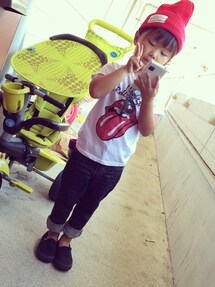 、 | ニット帽 ボーイフレンドデニム(ニットキャップ/ビーニー)