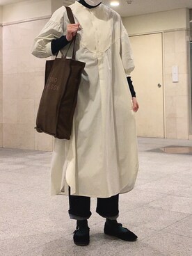 「freada」｜「アイテム（ワンピース/ドレス）」を使った、ひなさん（レディース・159cm）の秋コーディネート