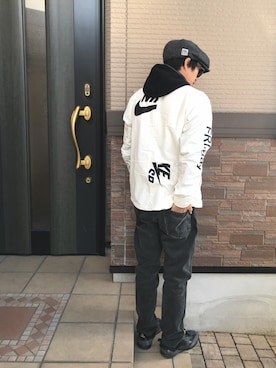 「nike sb 」｜「アイテム（その他アウター）」を使った、sagari515さん（メンズ・165cm）の冬コーディネート