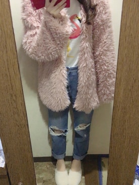 「bye bye（バイバイ）のアイテム（ジャケット/アウター）」を使った、rateさん（レディース・153cm）の秋コーディネート