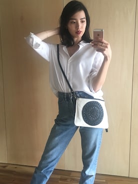 「stradivarius（ストラディバリウス）のアイテム（ローファー）」を使った、Akariさん（レディース・164cm）の春コーディネート