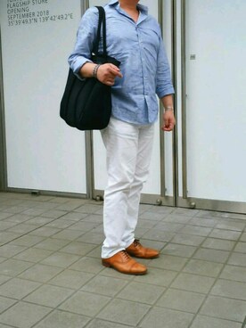 「さんぽ」｜「アイテム（その他）」を使った、しゅんマルさん（メンズ・172cm）の夏コーディネート