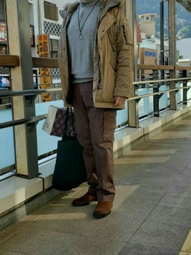 「TATRAS」｜「アイテム（その他）」を使った、しゅんマルさん（メンズ・172cm）の冬コーディネート