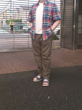 「おとなコーデ」｜「アイテム（サンダル）」を使った、しゅんマルさん（メンズ・172cm）の春コーディネート
