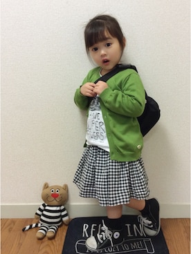 as-pさん（キッズ・90cm）の春コーディネート