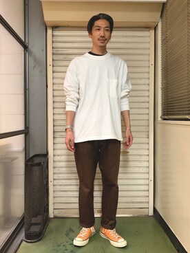 「COWDEN（カウデン）のアイテム」を使った、You.kさん（メンズ・175cm）の春コーディネート