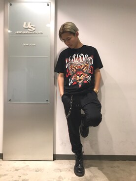 「MARCELO BURLON（マルセロ・バーロン）のアイテム」を使った、kantaさん（メンズ・165cm）の夏コーディネート