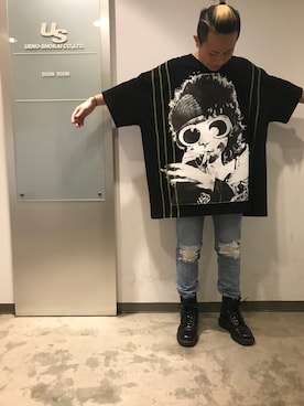 「MSGM（エムエスジーエム）のアイテム（パンツ）」を使った、kantaさん（メンズ・165cm）の夏コーディネート