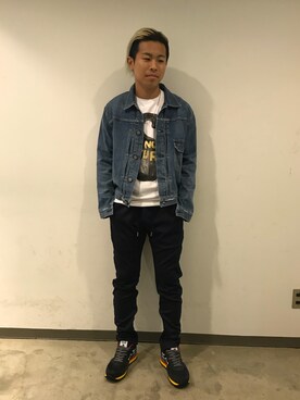 「SCOTCH & SODA（スコッチ アンド ソーダ）のアイテム（Tシャツ/カットソー）」を使った、kantaさん（メンズ・165cm）の秋コーディネート