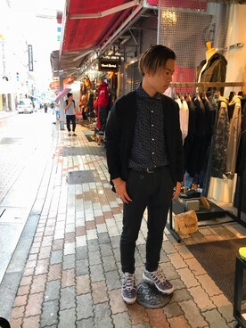 「SCROLLのアイテム」を使った、kantaさん（メンズ・165cm）の秋コーディネート
