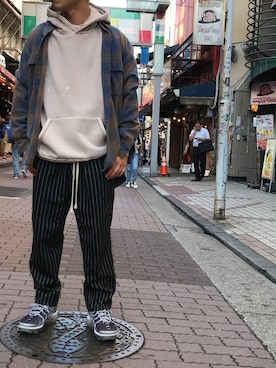 「TAVERNITI SO JEANS（タヴァニティソージーンズ）のアイテム」を使った、kantaさん（メンズ・165cm）の秋コーディネート