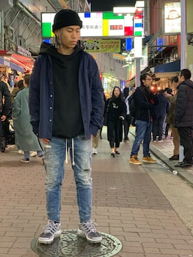 「surt（サート）のアイテム（トップス）」を使った、kantaさん（メンズ・165cm）の冬コーディネート
