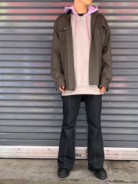 「B'2nd（ビーセカンド）のアイテム（パーカー）」を使った、kantaさん（メンズ・165cm）の春コーディネート