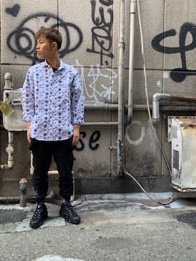 「g-stage（ジーステージ）のアイテム（トップス）」を使った、kantaさん（メンズ・165cm）の春コーディネート