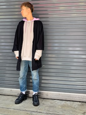 「B'2nd（ビーセカンド）のアイテム（パーカー）」を使った、kantaさん（メンズ・165cm）の春コーディネート