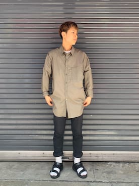 「SOLIDO（ソリード）のアイテム（パンツ）」を使った、kantaさん（メンズ・165cm）の春コーディネート